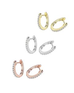 CHARIFIN Pendientes de Arete Unisex de Acero Inoxidable Quirúrgico 316L Pendientes de Hombre Mujer Hip Hop Brillante Aro Pulido 9MM