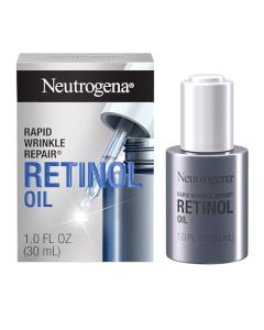 Neutrogena - Aceite de retinol para reparación rápida de arrugas con retinol SA concentrado, suero ligero de tratamiento antiarrugas para arrugas profundas, 1 onza Oz, 1 onza líquida