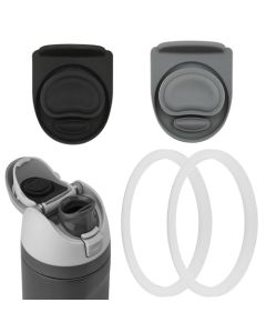 2 tapones de repuesto compatibles con Owala FreeSip de 24 onzas, 32 onzas, junta de tapa superior de botella de agua para Owala de 19/24/32/40 onzas, 2 anillos de sellado de tapa de goma de repuesto
