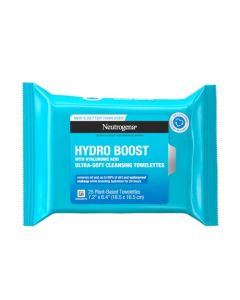 Toallitas limpiadoras Neutrogena Hydro Boost Ácido Hialurónico 25 pzs
