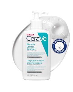 CeraVe Espuma limpiadora antiacné/Imperfecciones para piel grasa, 236 ml'