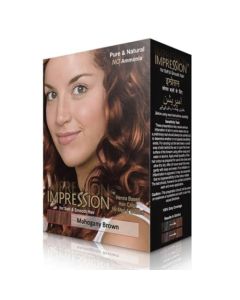 Henna Natural Tinte Cabello 6 Sobres Sin Amoníaco Sin Parabenos Cubre Canas 8 Colores Tonos a Escoger (Chocolate Caoba)