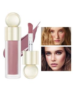 Allphv Rubor liquido Rubor en Crema, Rubor Líquido en Crema, Rubor Líquido para Mejillas, Maquillaje de Rubor en Crema Suave, Ligero, para Rubores, Sombras de Ojos, Lápices Labiales (3#)