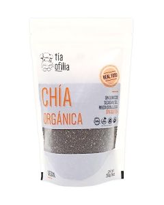 Tía Ofilia | Chía Orgánica | Proteína completa basada en plantas | Superalimento | Secada al sol | 250g | Organic Chia Seeds | Complete plant-based protein | Superfood | Sundried