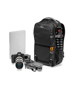 Lowepro Fastpack BP 250 AW III - Mochila para cámara réflex digital sin espejo, acceso QuickDoor y compartimento para portátil de 13 pulgadas, accesorios DSLR 300D Ripstop - negro, LP37333-PWW