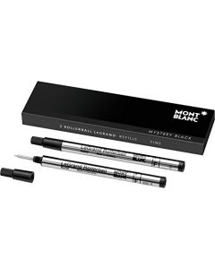Mont Blanc Rollerball Refill, Legrand Fine, 2X1, Mystery Black (105166)