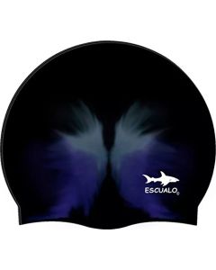 escualo Gorra para Natacion Unisex Modelo Adulto (Silicon) Impermeable, Unitalla, Color Combinada Negra