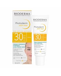 Bioderma Photoderm Akn Mat SPF 30 Fluído Matificante, Unisex, 1.3 Oz