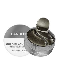 Bluemega Parches para Ojos Black Pearl Collagen Eye Mask Parches Antiarrugas Debajo de los Ojos para Ojos hinchados Círculos Oscuros Colágeno Eye Gel Pad Hidratante Iluminador-30 Pares (C)