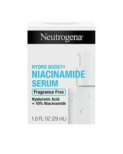 Neutrogena Hydro Boost + Niacinamide Serum for Face with Hyaluronic Acid & Vitamin B3, Multi-Action Face Serum to Hydrate & Improve Skin Complexion & Refine Look of Pores, Fragrance Free, 1 oz