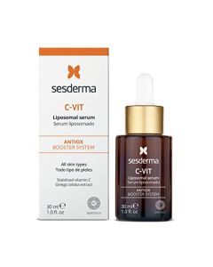 SESDERMA C-VIT- Serum Facial Vitamina C + Ácido Hialurónico + Ginkgo Biloba | Suero Hidratante, Anti Edad, Anti Manchas, Tonificador y Reafirmante | 30 ml