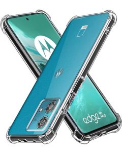 USTIYA Funda para Motorola Moto Edge 40 Neo Case Uso Rudo Bumper,Shock-Absorción TPU Transparente Carcasa con Cuatro Esquinas Espesamiento