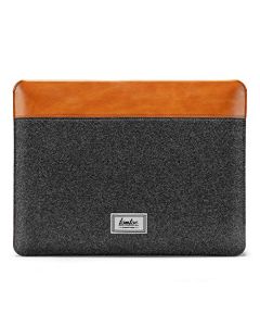 tomtoc Funda Delgada para 13" MacBook Air M1/A2337 A2179 A1932 2018-2021,13" MacBook Pro M1/A2338 A2251 A2289 2016-2021, DELL XPS 13, Surface Pro X/7/6/5, Bolso Portátil de Fieltro y Cuero PU