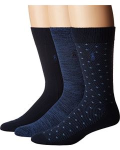 Polo Ralph Lauren - Calcetines supersuaves para hombre, 3 pares – Diamond Dot surtidos 10-13