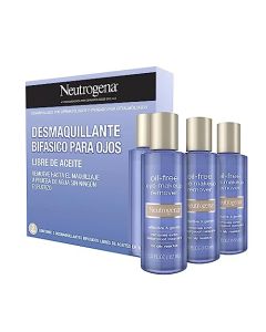 Neutrogena Limpiador de maquillaje de ojos sin aceite, 5.5 onzas líquidas (paquete de 3)