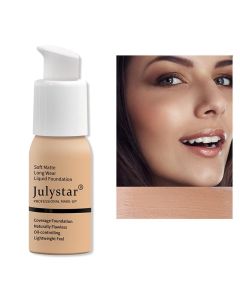 Bluemega Base Líquida, Base De 30 Ml, Maquillaje Base, Base De Cobertura Total Para La Cara, Corrector De Control De Aceite Mate Líquido, Crema Impecable Suave De Larga Duración 24hr Base De Líquido (08#)